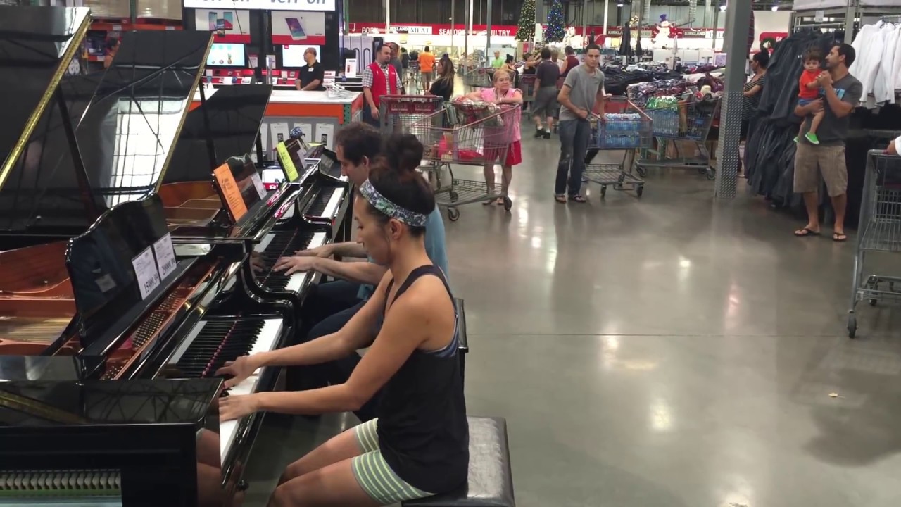 COSTCO PIANO GIRL & PIANO SALESMAN: IMPROV “Someone Like You” by Adele