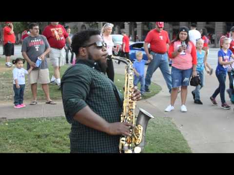 Uptown Funk Street Saxophone